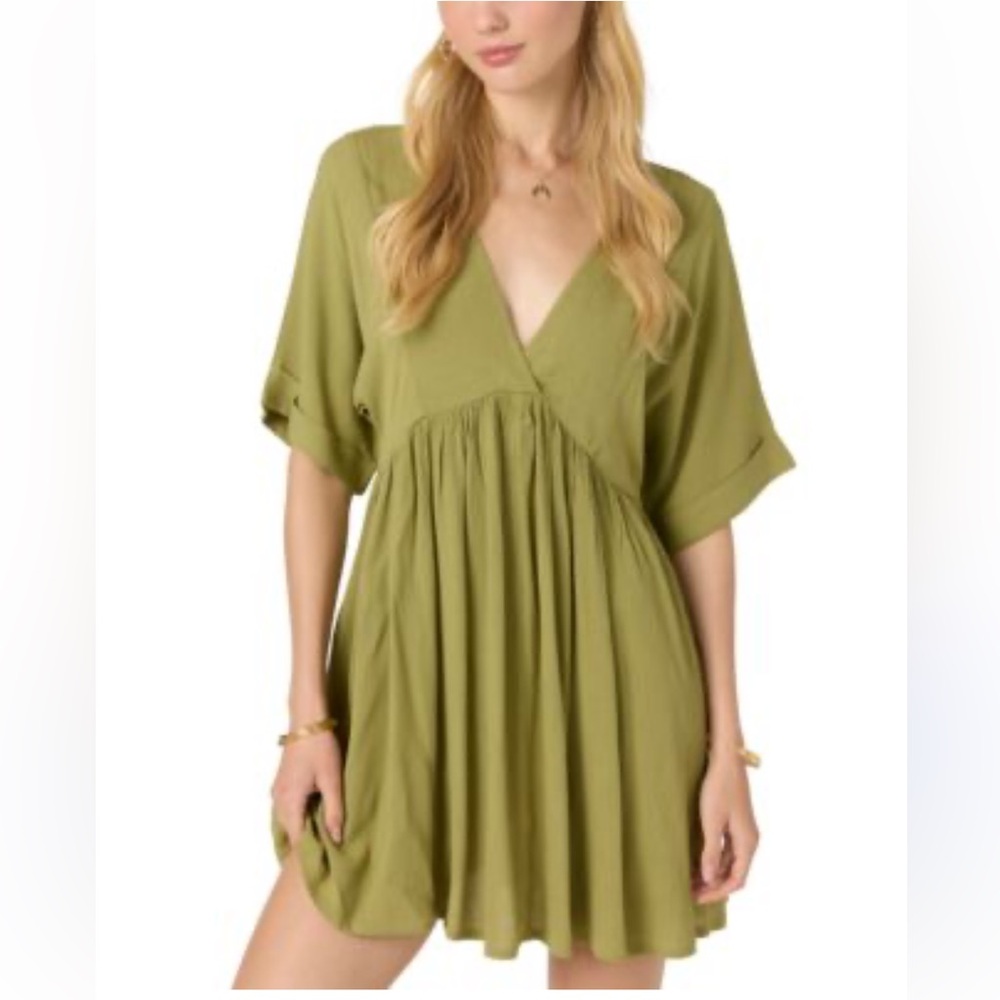 O’neill V Neck Rosemary Essential Woven Mini Dress XXL